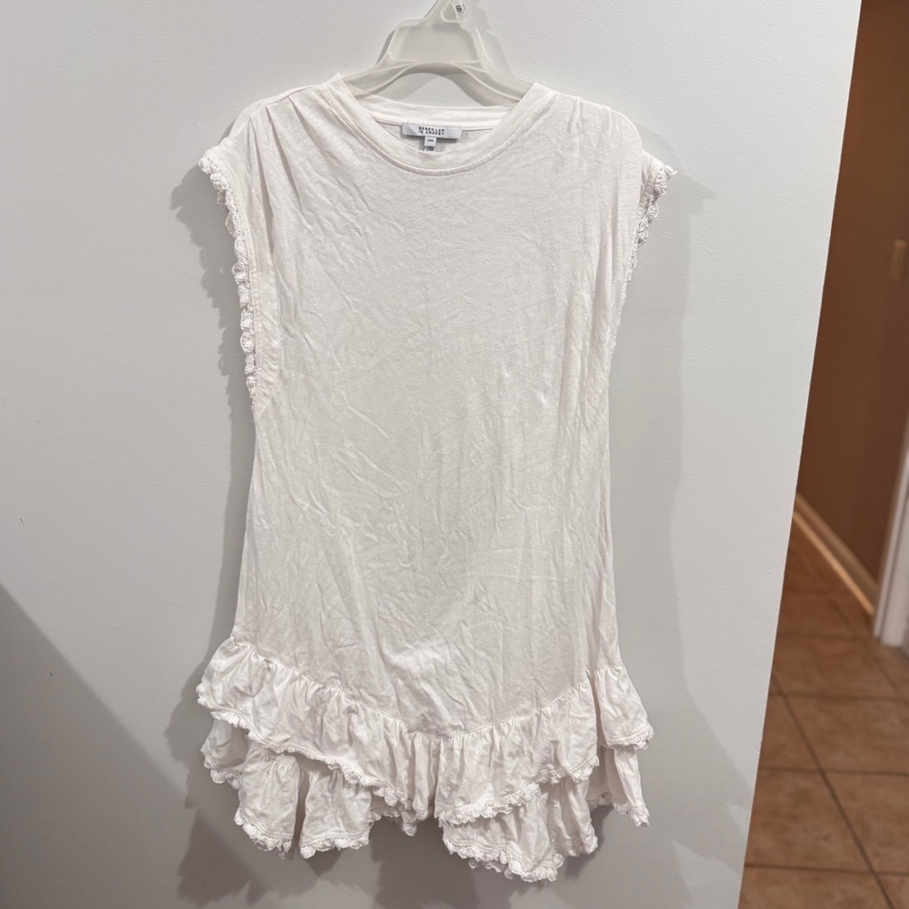 NWOT Derek Lam Crosby Jay Ruffle Hem Dress Size Medium - Picture 2 of 8